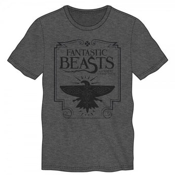 Fantastic Beasts and Where to Find Them Charcoal Heather Tee