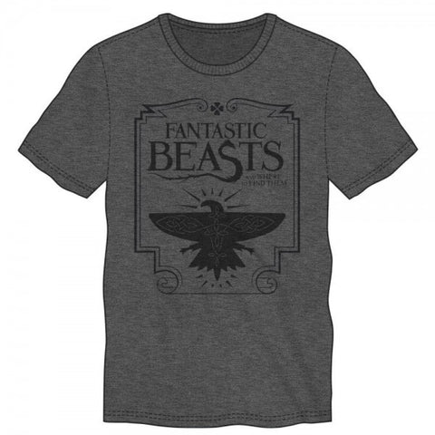 Fantastic Beasts and Where to Find Them Charcoal Heather Tee