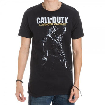 Call of Duty Advanced Warfare Logo & Gunman Men's Black T-Shirt