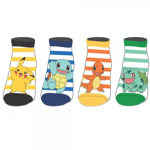 Pokemon 4 Pack Ankle Socks