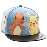 Pokemon Printed PU Snapback