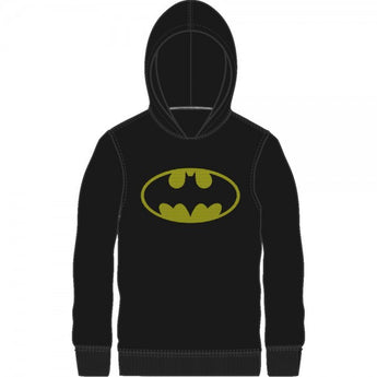 Batman Logo Black Hooded Long Sleeve