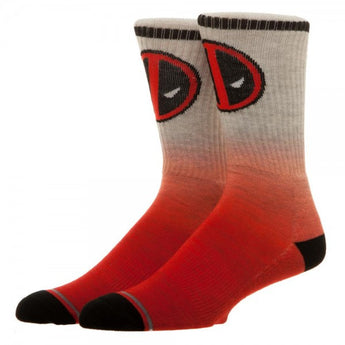 Marvel Deadpool Ombre Crew Socks