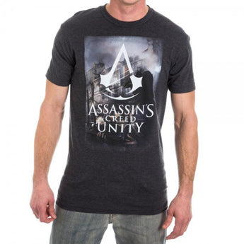 Assassins Creed Unity Men's Charcoal Heather T-Shirt