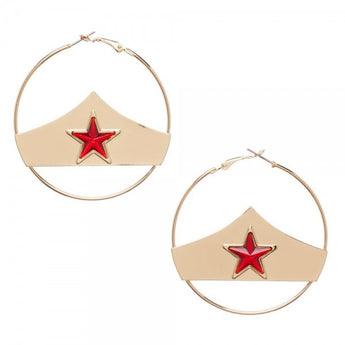 DC Comics Wonder Woman Hoop Earrings