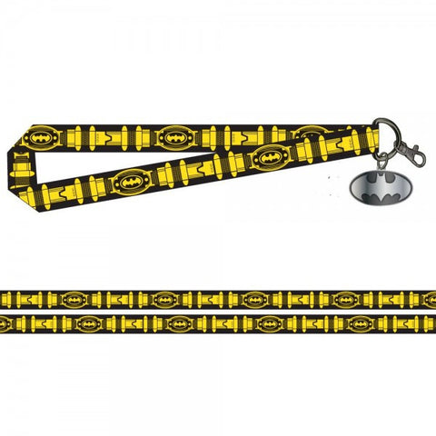 Batman Wide Lanyard with Metal Charm