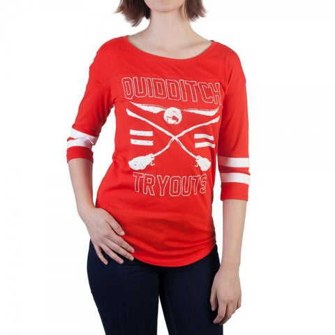 Harry Potter Quidditch Red Yoke Raglan