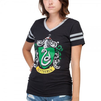 Harry Potter Slytherin Jrs V-Neck Tee