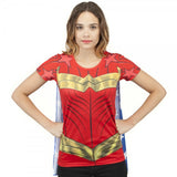 DC Comics Wonder Woman Sublimated Caped Tee