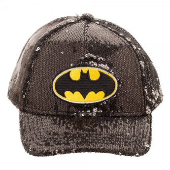 DC Comics Girls Batman Sequin Adjustable Hat