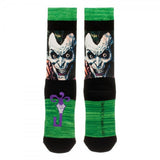 DC Comics Joker Sublimated Panel Marled Crew Socks