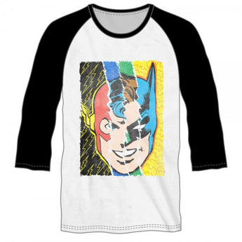 DC Comics Multi Charcoal Raglan