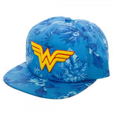 DC Comics Wonder Woman Mono Floral Slouch Snapback