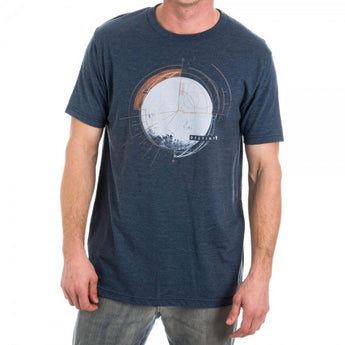 Destiny Circle Ruler Men's Navy Heather T-Shirt