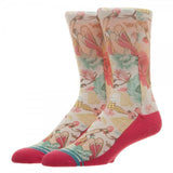 DC Comics Wonder Woman Floral Sublimated Crew Socks