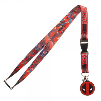 Marvel Comic Deadpool/Character Logo Lanyard