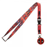 Marvel Comic Deadpool/Character Logo Lanyard