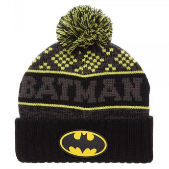 Batman Cuff Pom Beanie