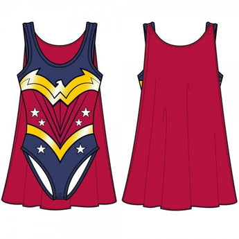 DC Comics Wonder Woman Bodysuit with Cape