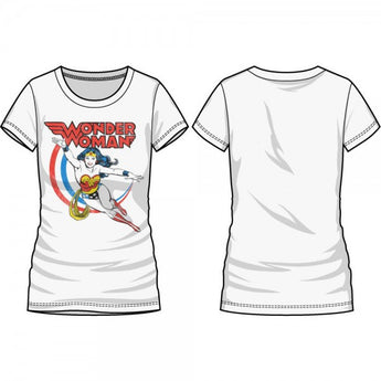 DC Comics Wonder Woman in Flight White Tee