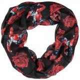 Batman Harley Quinn Roses Infinity Viscose Scarf