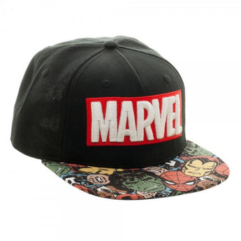 Marvel Halftone Black Snapback