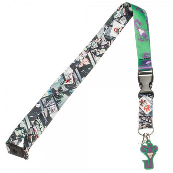 DC Comics Joker Comic/Logo Lanyard