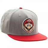 Nintendo Mario Rubber Sonic Weld Gray/Red Snapback