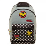 DC Comics Wonder Woman Denim Backpack w/ Patches