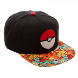 Pokemon Pokeball Sublimated Bill Youth Snapback