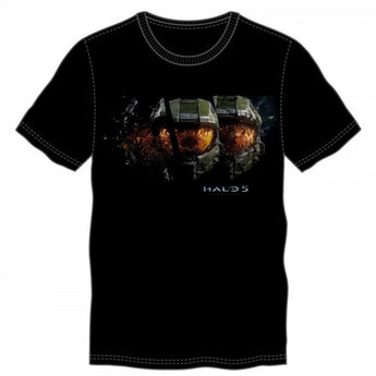 Halo 5 Shatter Masterchief Helmet Black Mens Tee