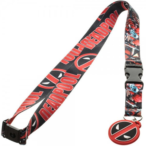 Marvel Deadpool Comic/Logo Lanyard