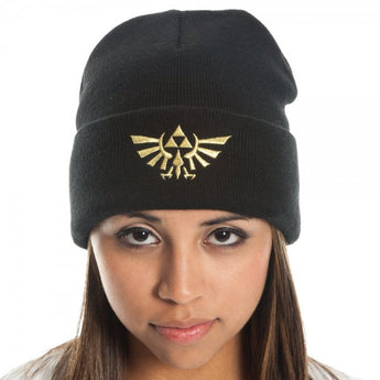 Nintendo Zelda Black Cuff Beanie