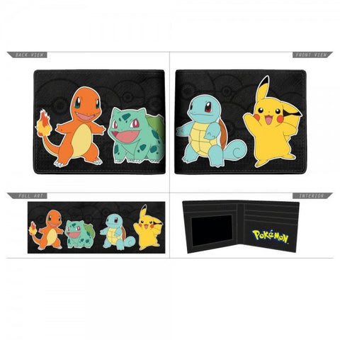 Pokemon Multi Character Bi-Fold Wallet