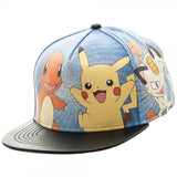 Pokemon Printed PU Snapback