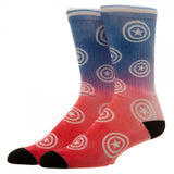 Marvel Captain America Ombre Crew Socks