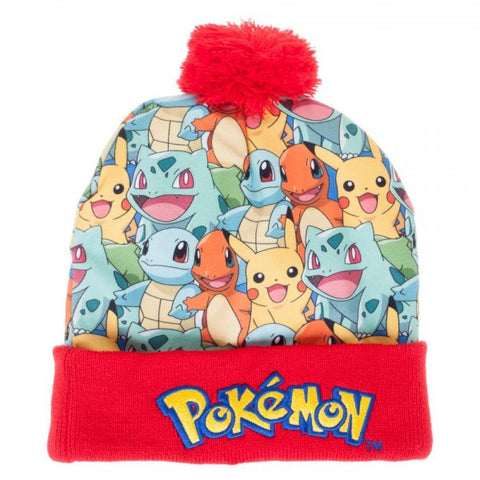 Pokemon Sublimated Pom Beanie