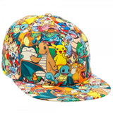 Pokemon All Over Sublimated Print Adjustable Cap