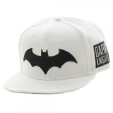 White Batman Snapback w/ Black Logo