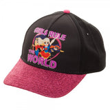 DC Comics Supergirls Youth Girls Rule The World Glitter Cap