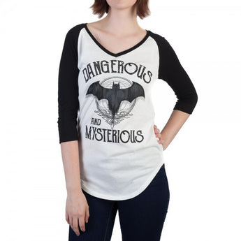 Batman Dangerous & Mysterious V-Neck Raglan