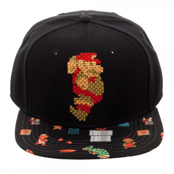 Mario 8Bit Sublimated Bill Snapback