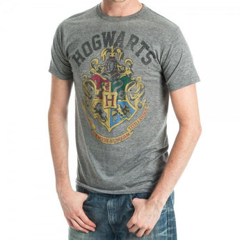 Harry Potter Crest Men's Athletic Heather T-Shirt