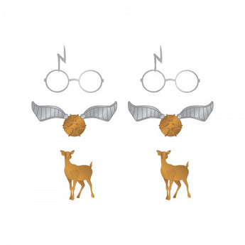 Harry Potter Elements Earrings 3 Pack Set