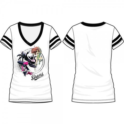 DC Comics Sirens Varsity V-Neck T-Shirt