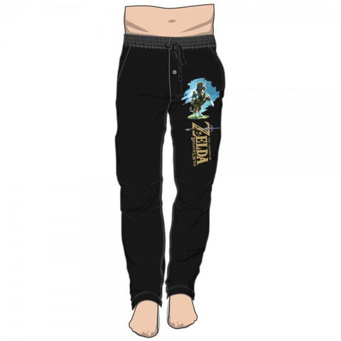 Zelda Breath of the Wild Black Sleep Pants