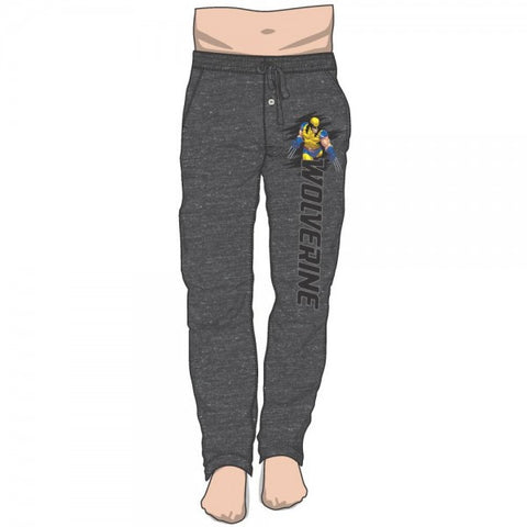 Marvel Wolverine Black Snow Heather Sleep Pants