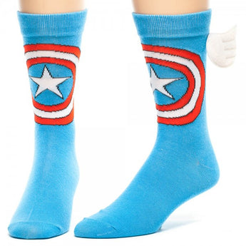 Marvel Captain America Crew Sock with Wings